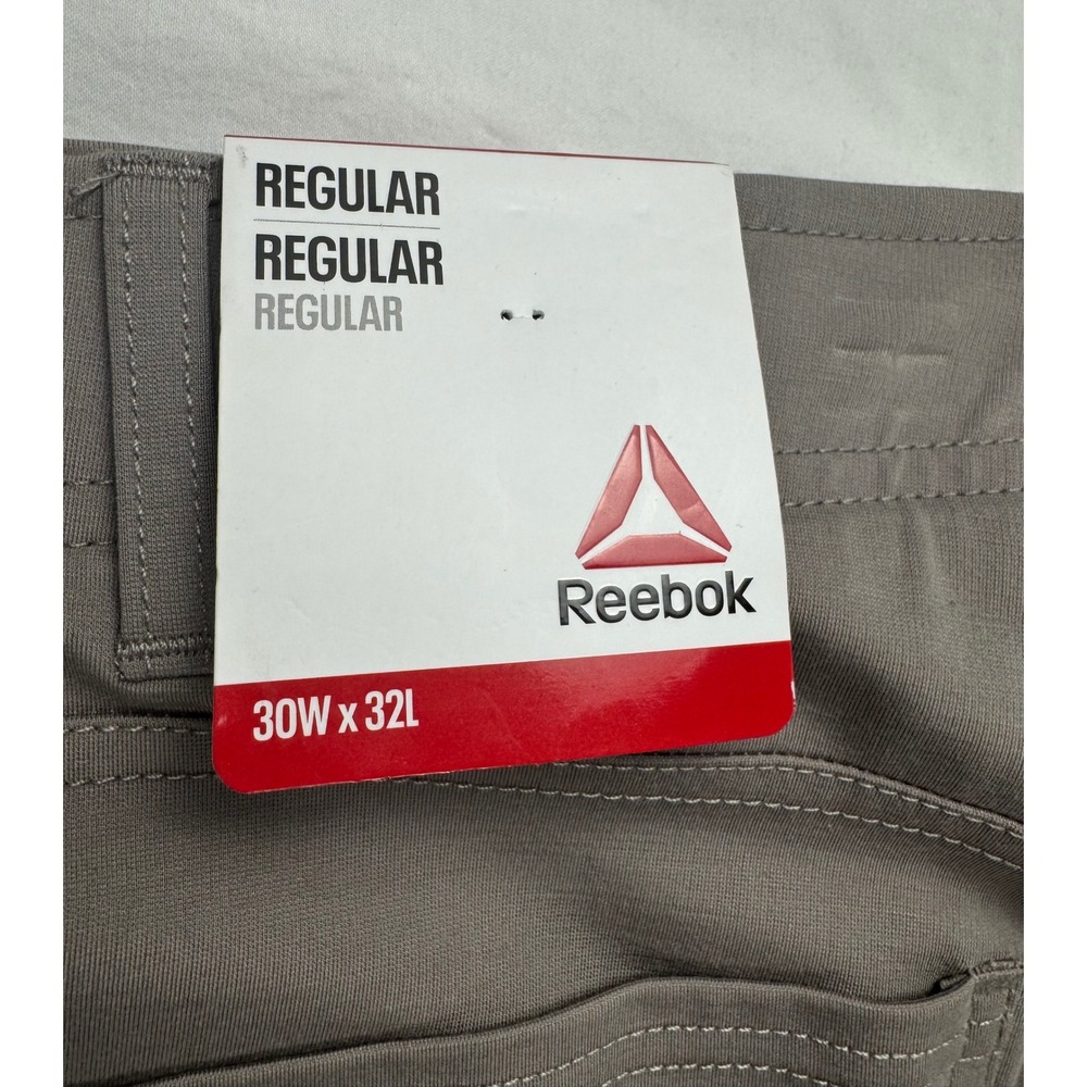 Reebok Mens 6 Pocket Pant Driftwood Brown Regular Fit 30x32 NWT - Picture 2 of 16